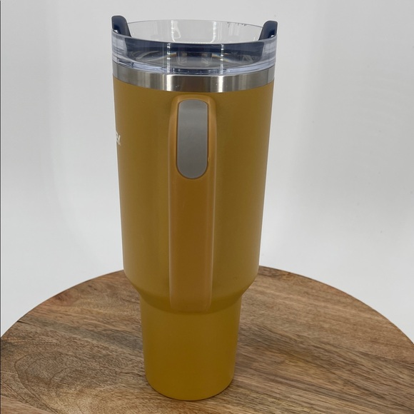 Stanley Mustard Color Insulated Stainless Steel Tumbler with Handle 40 Oz - Picture 8 of 10
